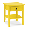 mesa cabeceira amarela